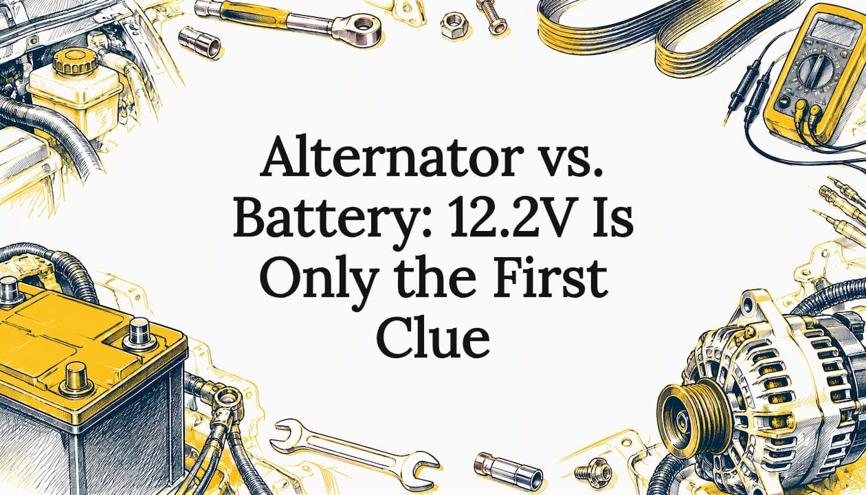 Alternator vs. Battery: 12.2V Is Only the First Clue